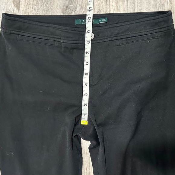 Ralph Lauren Black Boot Cut Pants Straight Leg Dressy Jeans Mid Rise Size 10 - Picture 4 of 7